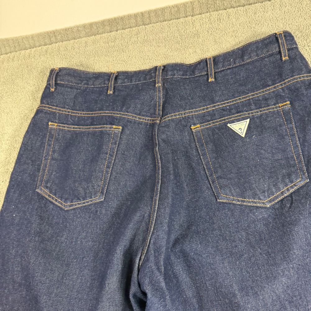 Guess Jeans Mens 40x30 Dark Wash Relaxed Tapered Denim Pants AST075 30 Vintage
